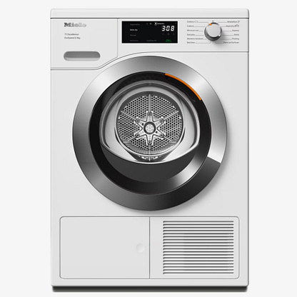 Miele TEH785WP 9kg Heat Pump Condenser Tumble Dryer - WHITE - Appliance ...