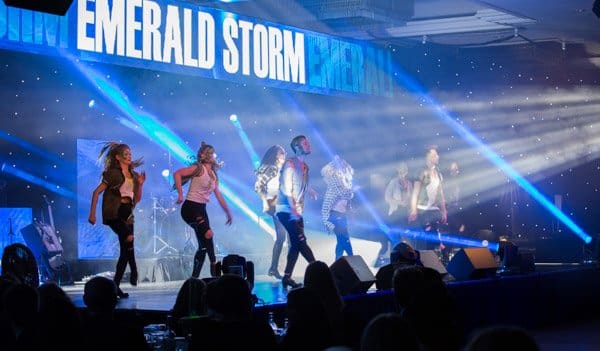 Emerald Storm wowed the guests with their Tap performance on Le Mark's Dance Floor.