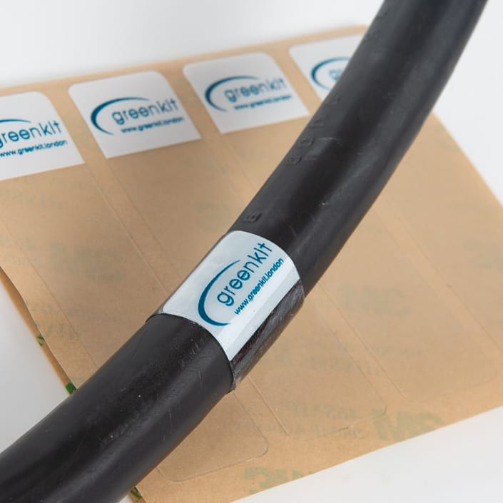 Custom printed Cable Labels for GreenKit