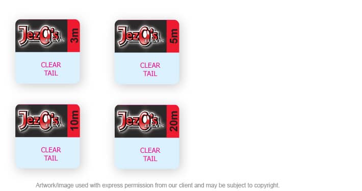 Cable Labels for Jezo's Events