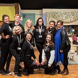 Hannah poses with the team at Friends Fest - Thank you so much for your help on the day!