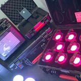 Custom PAL road case labels for Fisher Hires