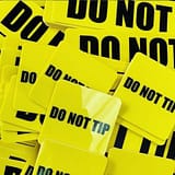 Custom Do Not Tip labels for Fisher Hires