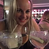 Fran re-hydrating after a busy show