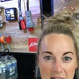 Setting up the Le Mark stand at PLASA