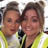 Setting up the Le Mark stand at PLASA