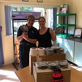 Christine delivers gaffer tape to RSPCA Block Fen