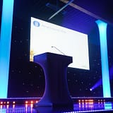 StudioTak Gloss Black Stage Floor with Peachy Event Ltd. (Close View)