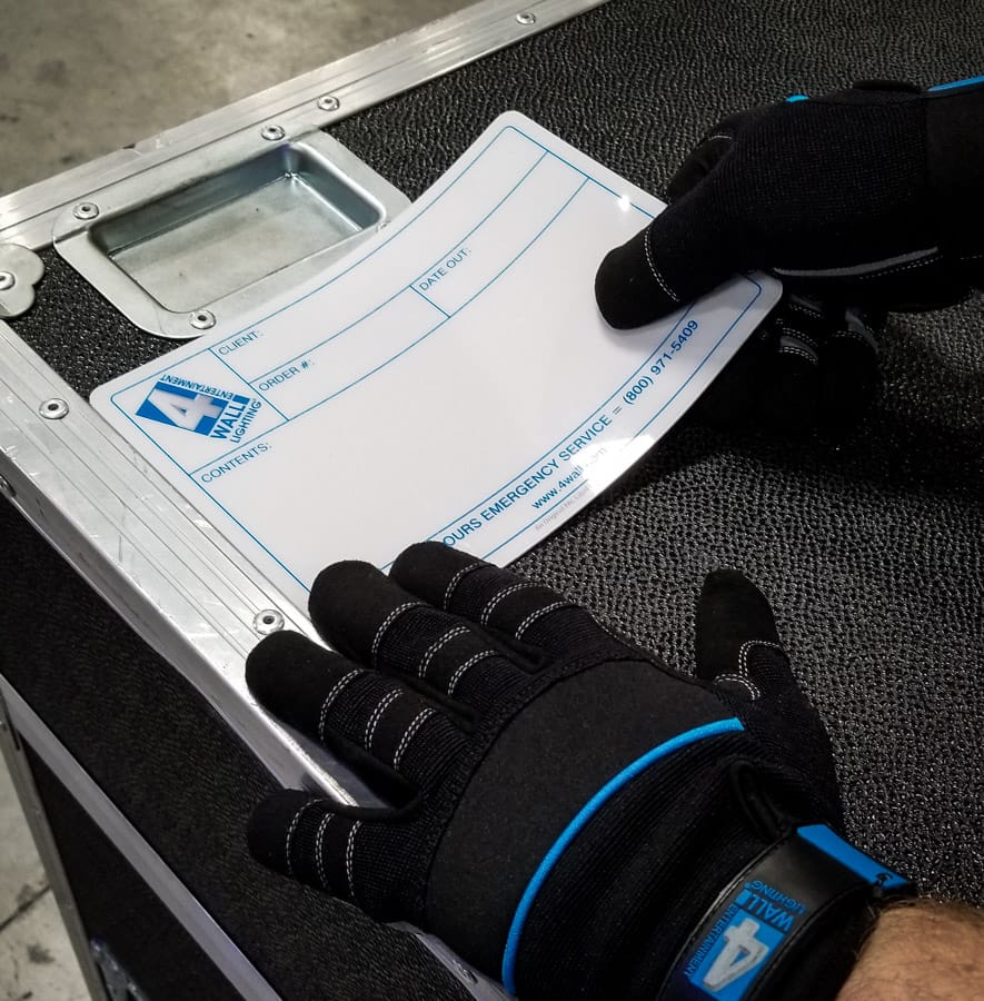 Le Mark Labels help identify & designate equipment cases at 4Wall - Le ...