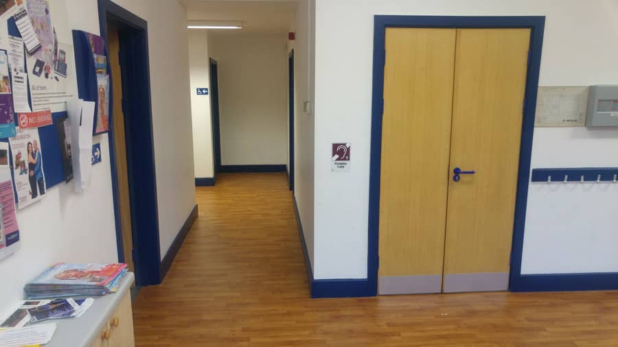 Farley Wood Reception and Corridor with Cadenza Floor