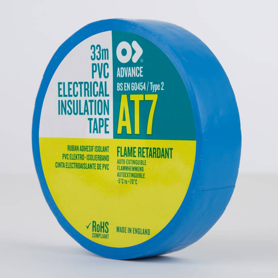 Advance AT7 PVC Electrical Insulation Tape Blue