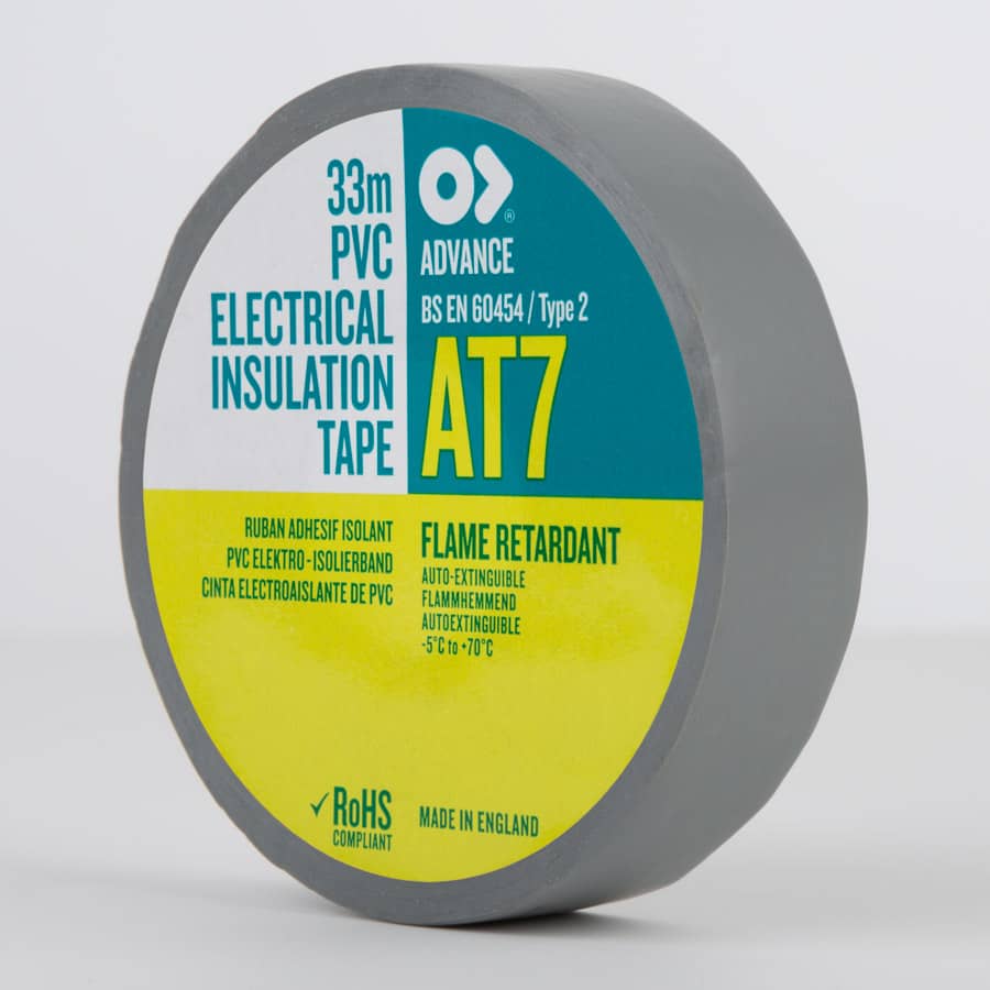 Advance AT7 PVC Electrical Insulation Tape Grey