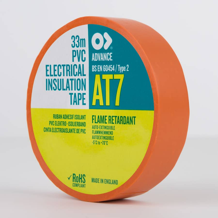 Advance AT7 PVC Electrical Insulation Tape Orange