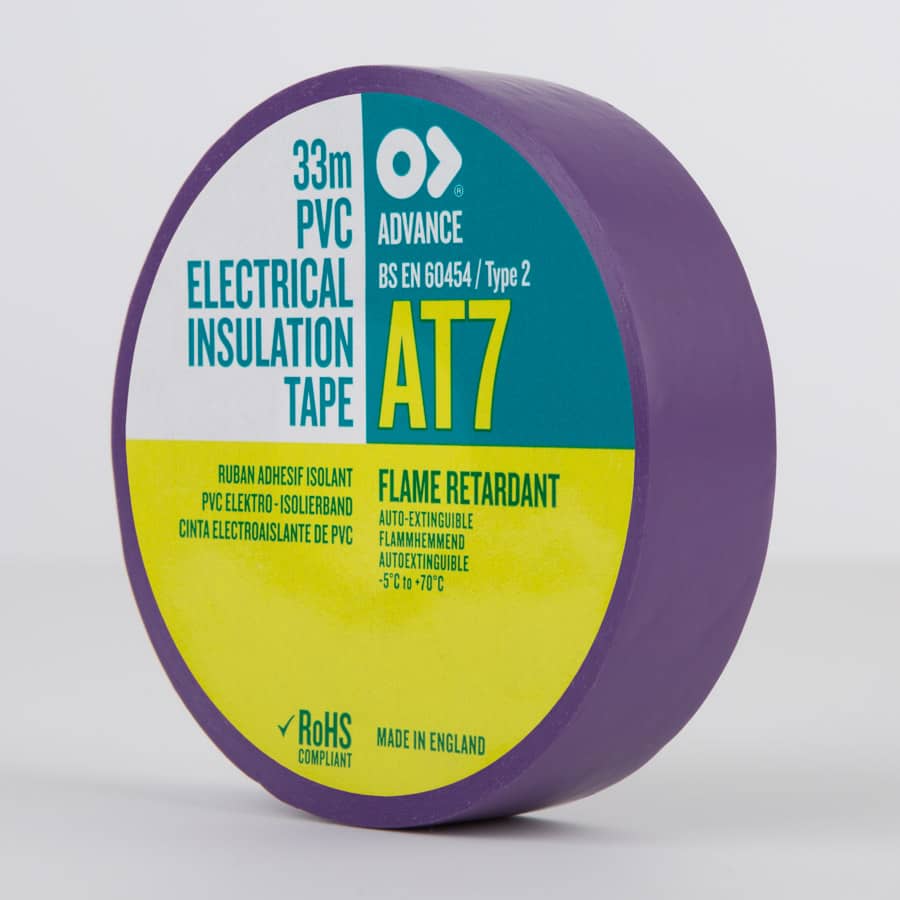 Advance AT7 PVC Electrical Insulation Tape Violet
