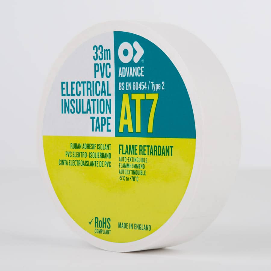 Advance AT7 PVC Electrical Insulation Tape White