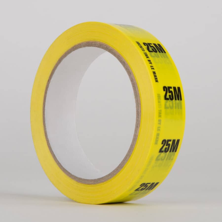 YELLOW (25M) Identi-Tak Cable Length ID Tape