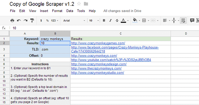 Copy of Google Scraper v1.2