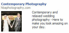 contemporary photography Facebook ad