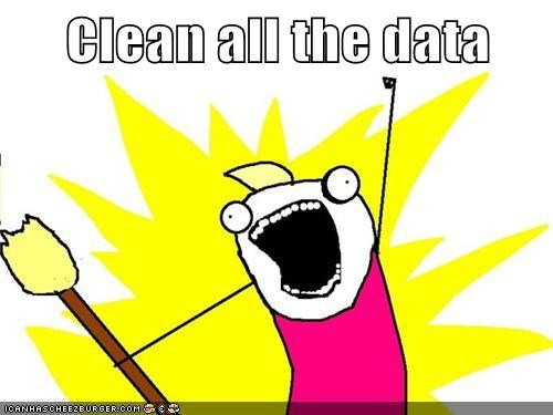 clean all the data