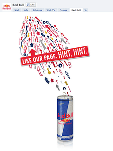 red bull facebook welcome page