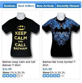Batman best sellers