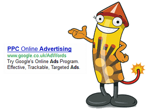 Mr B looking over the adwords PPC ad.