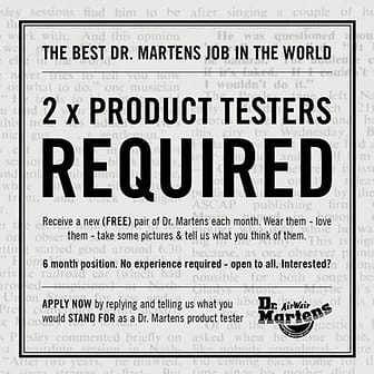 Dr Martens product testers