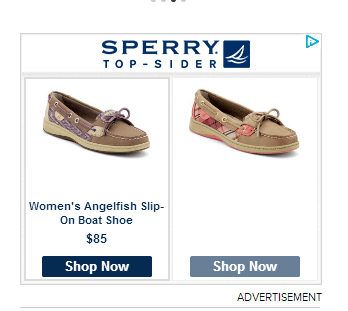 sperry remarketing ad