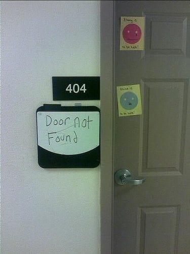 404 door not found