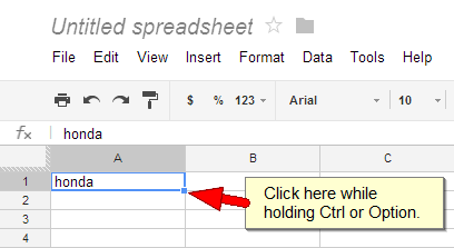 type your chosen word into a google spreadsheet